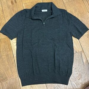 Reiss Size L SLIM FIT HALF-ZIP POLO SHIRT